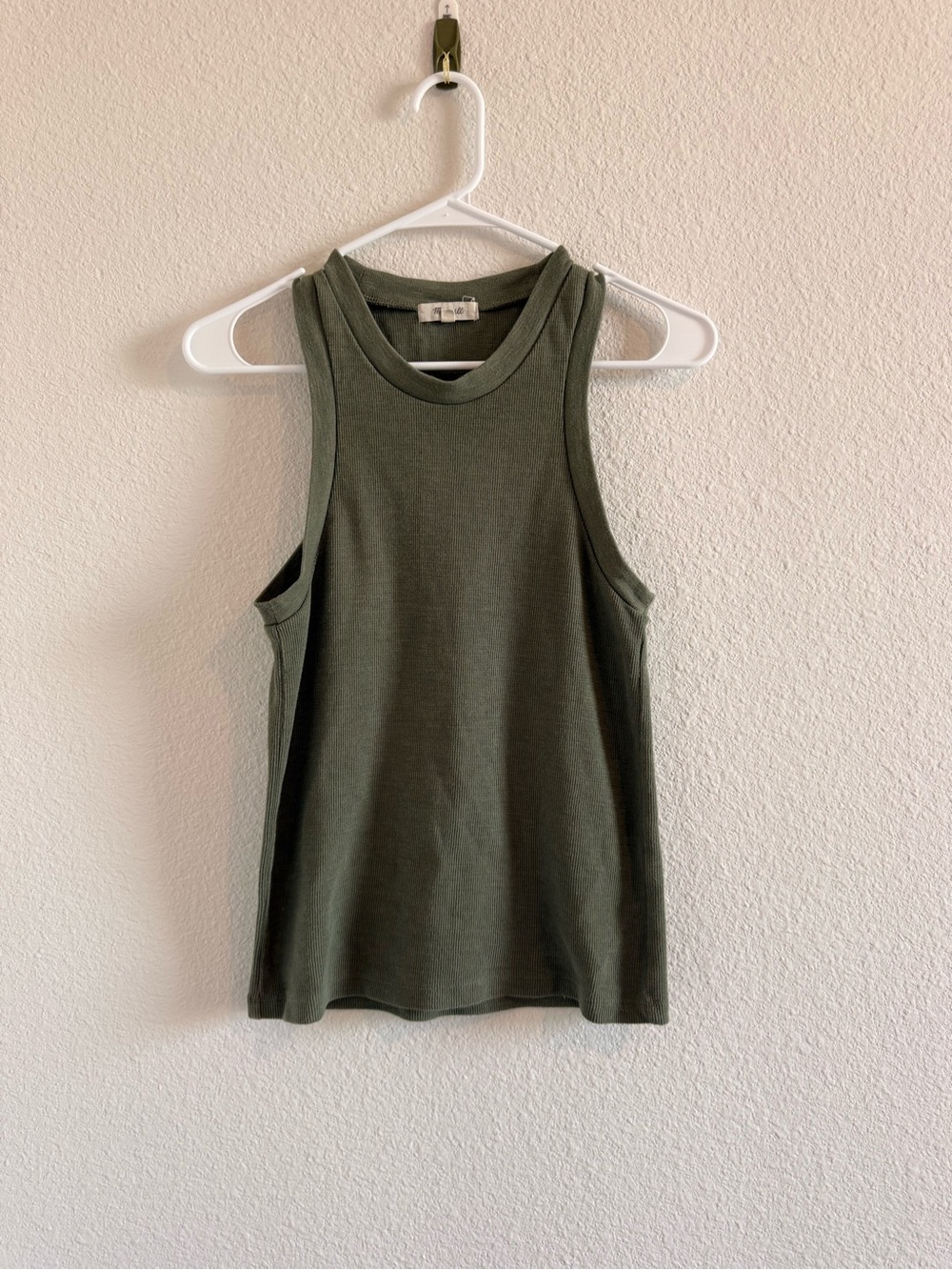 Madewell The Essential Tank in Utility Rib